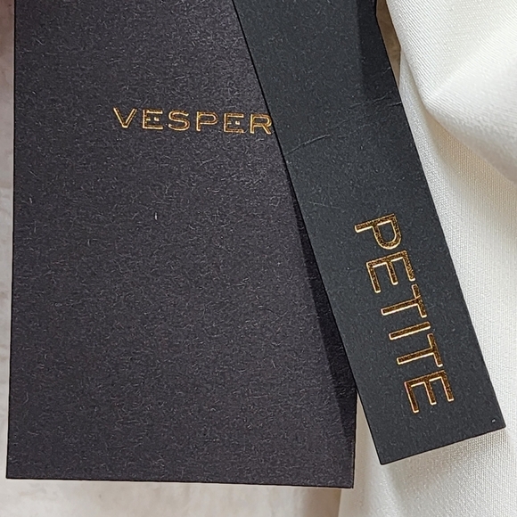 Vesper Women's Petite White One Shoulder Maxi Dress - 4 - Picture 6 of 6